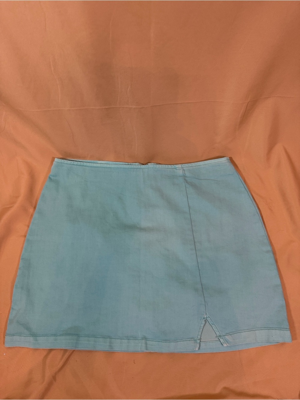 wild fable Light Blue Mini Skirt with Front Slit